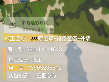 延安 迷彩漆喷涂价格（按平方米计费）