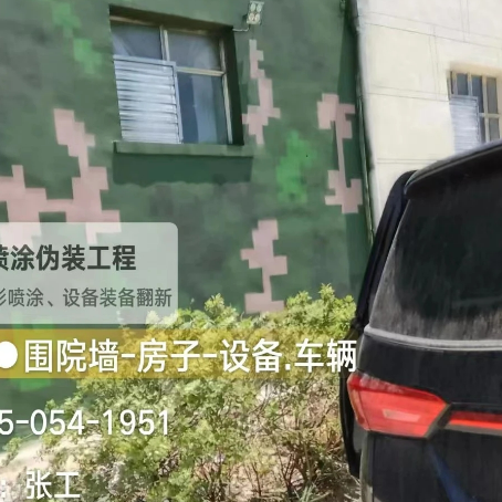 延安数码迷彩漆施工